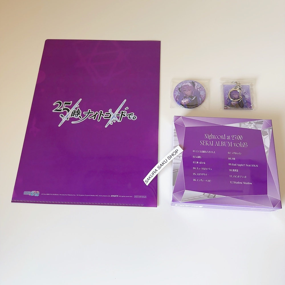 Nightcord at 25:00 SEKAI ALBUM vol.3 CD Limited w/ Goods & POB